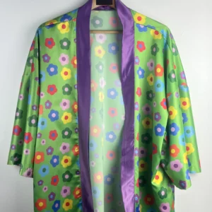 Flowers Green Kimono