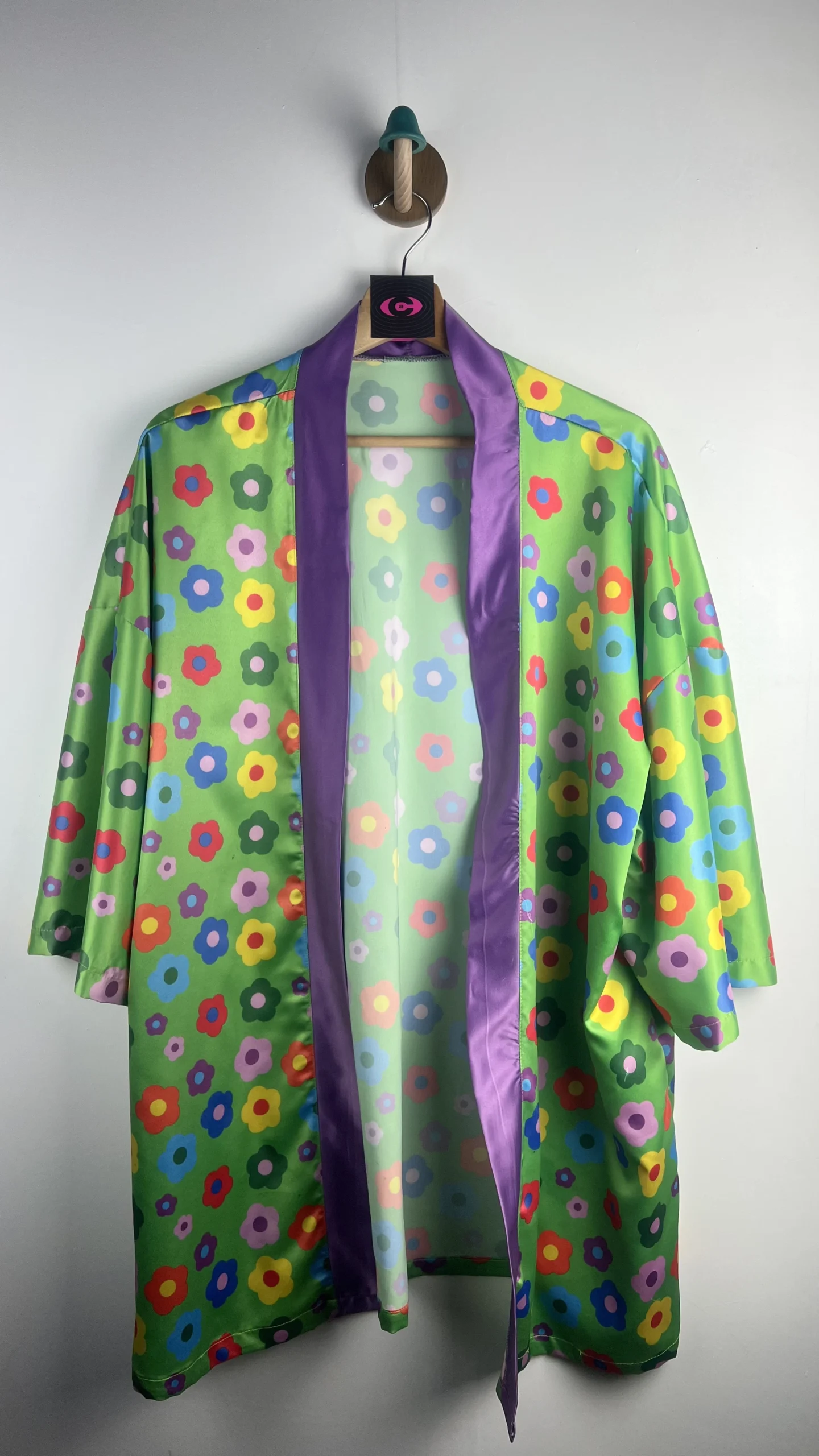 Flowers Green Kimono