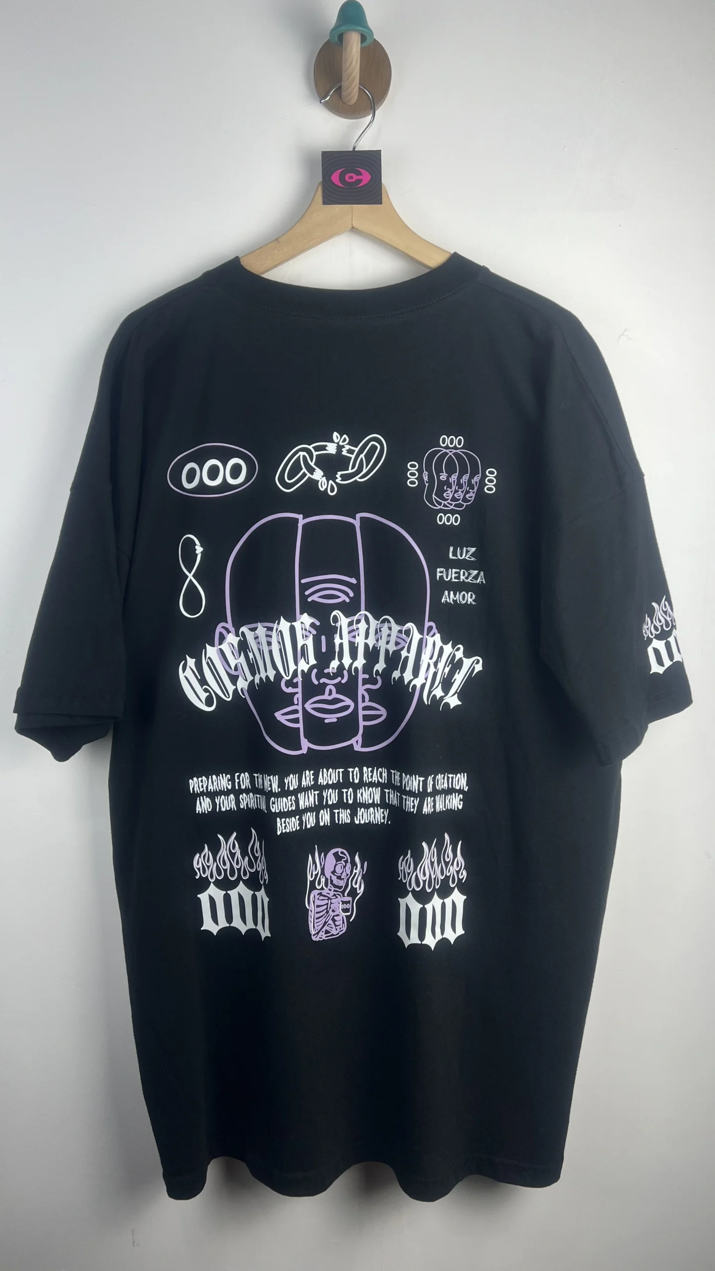 Black printed T-Shirt - Image 2
