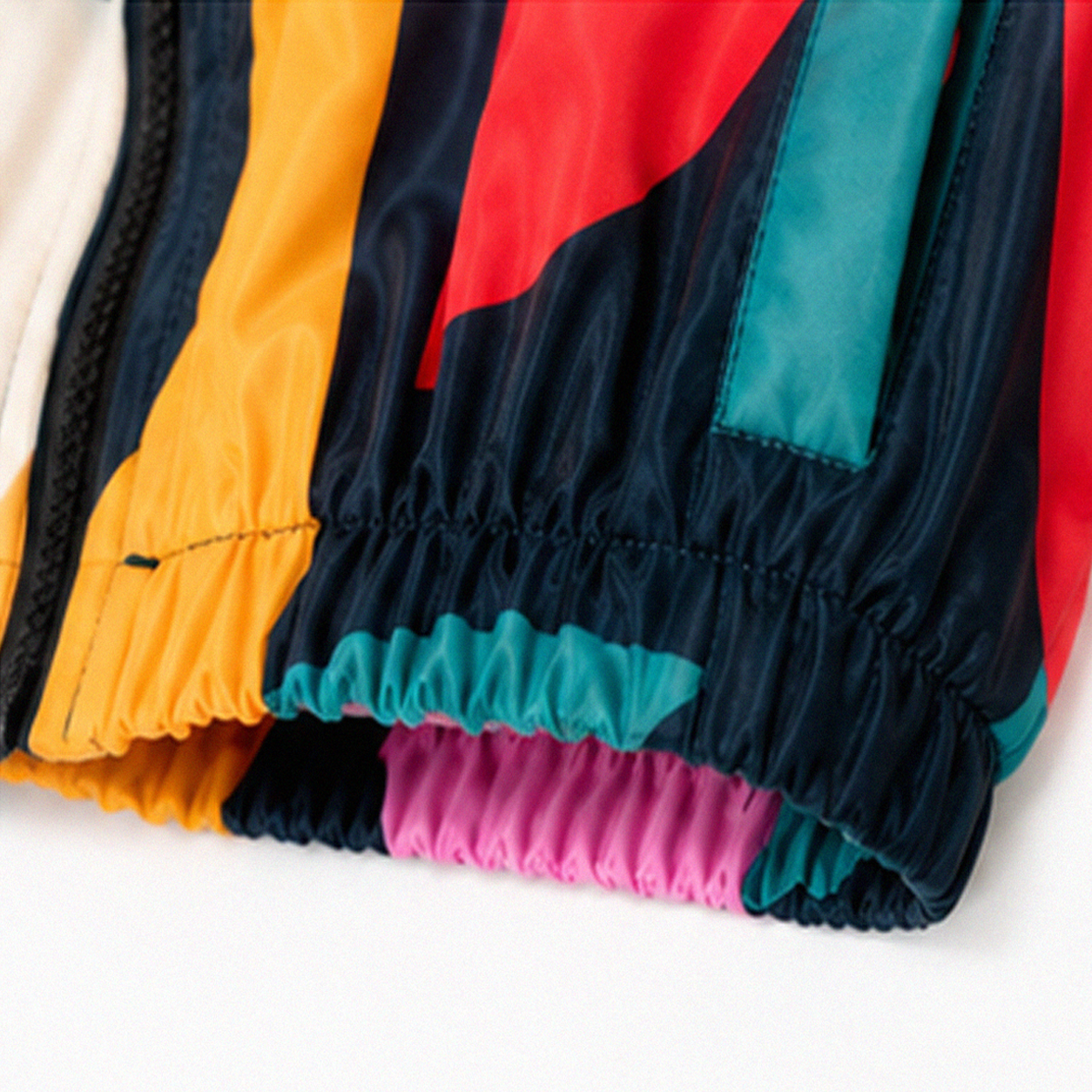Abstract Wave Cropped Parka - Image 7