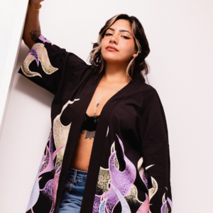 Pastel Flame Kimono