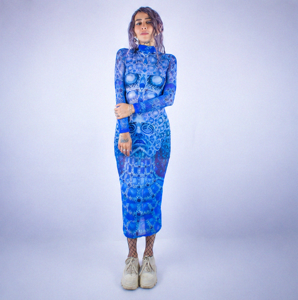 Arctic Vision Mesh Dress - Image 2